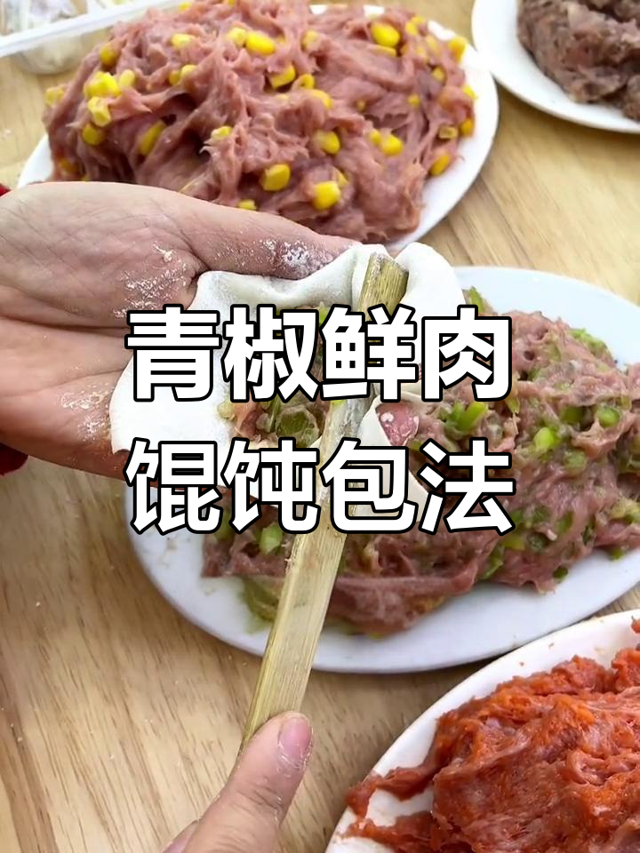 青椒鲜肉馄饨包法全揭秘,简单步骤教你轻松上手