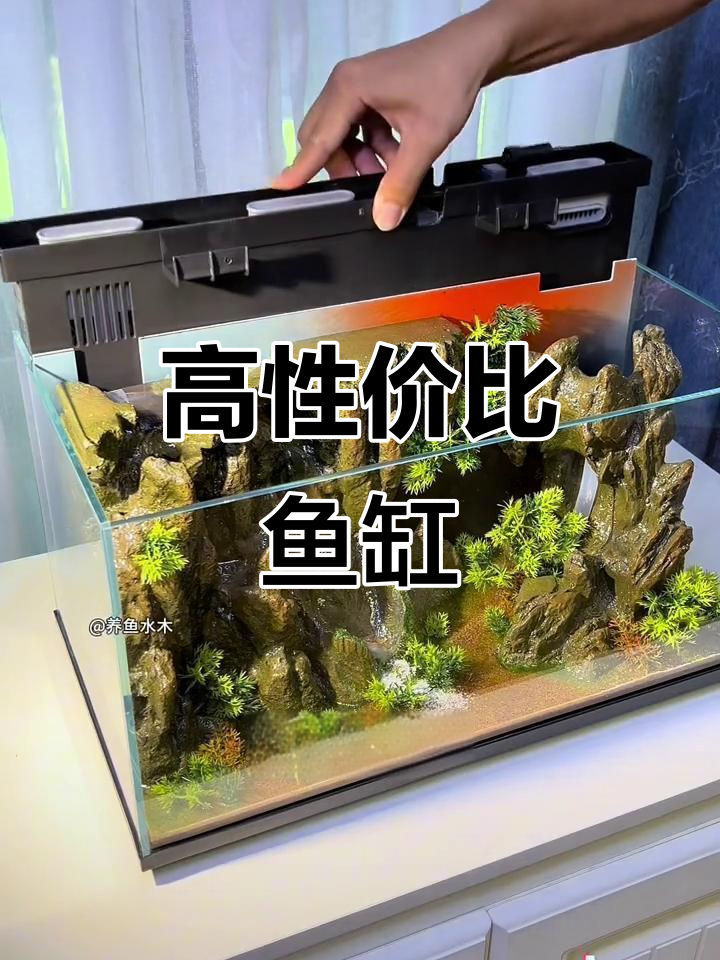小米鱼缸,性价比高,流沙瀑布造景超震撼!