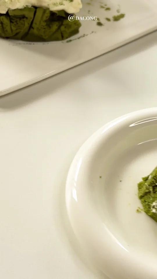 冰淇淋口感抹茶冰豆腐蛋糕