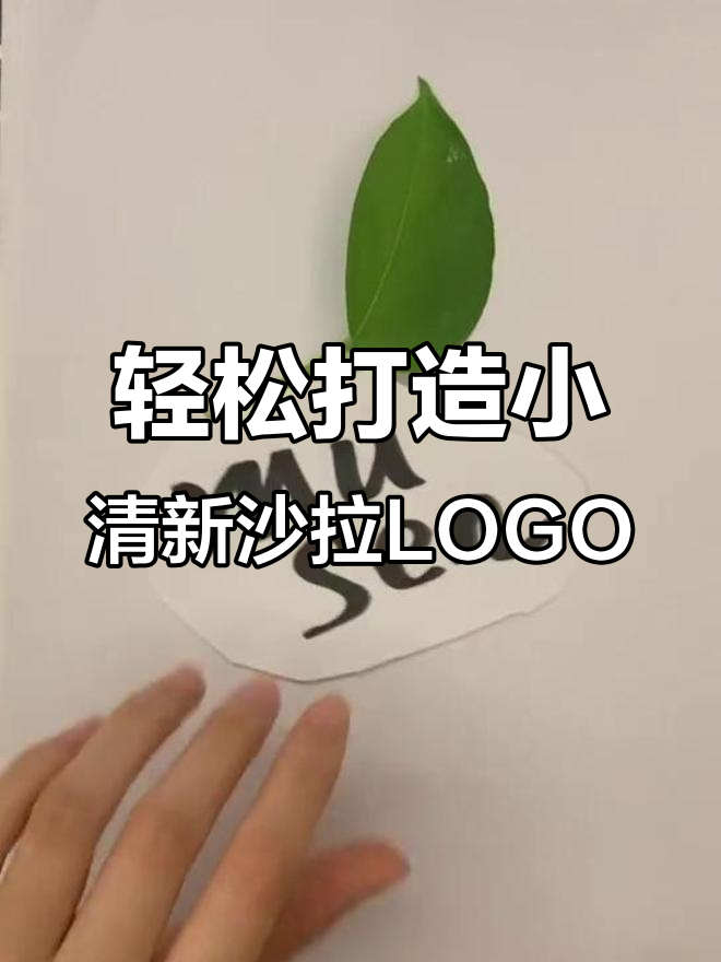 小清新轻食沙拉LOGO设计,如何将手写体与元素完美融合?