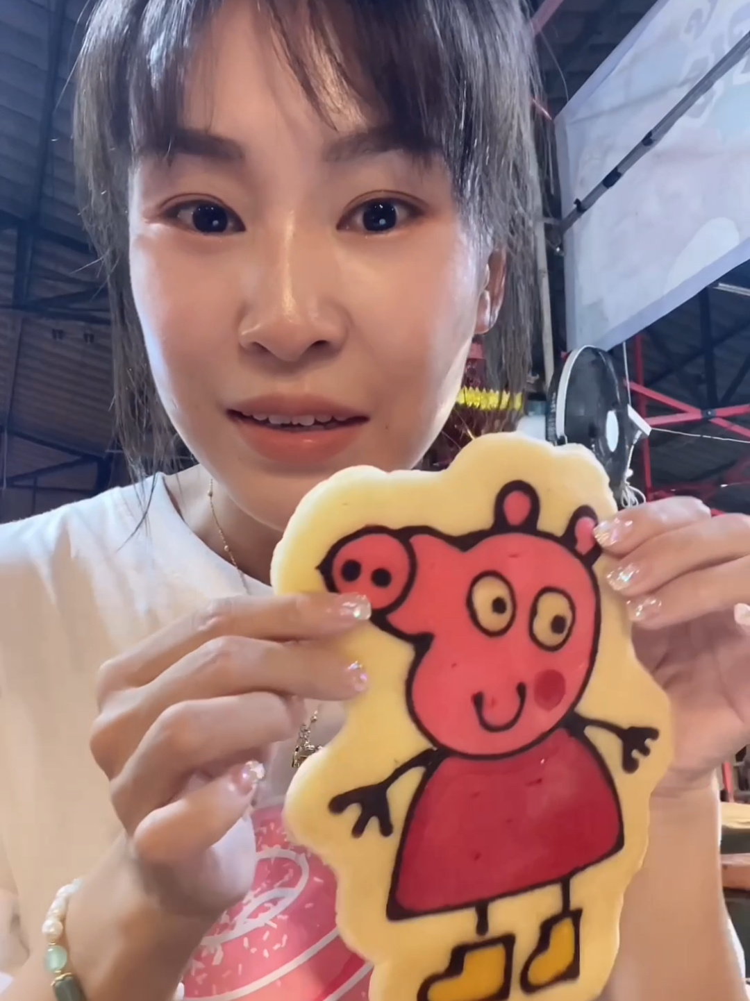 泰国夜市卡通煎饼