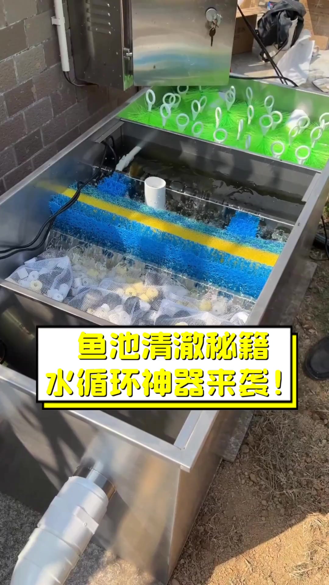 鱼池清澈秘籍,水循环神器来袭!