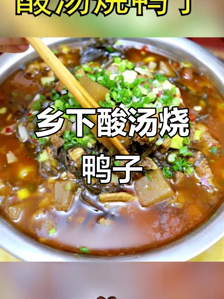 川渝乡味酸汤鸭，辣中带酸的独特口感让人停不下来