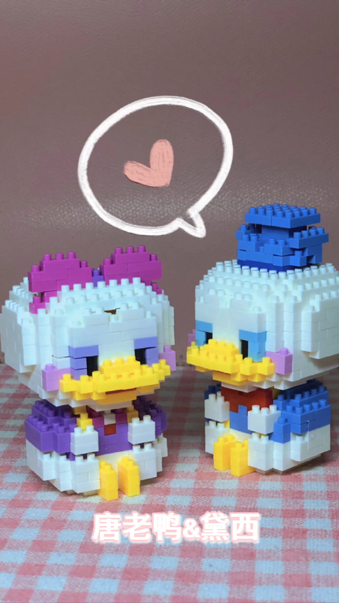 pdd积木唐老鸭&黛西拼装全过程