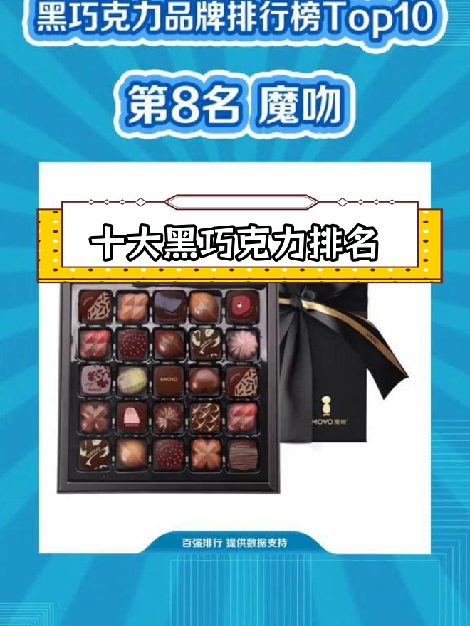 黑巧克力品牌排行榜前十名,你了解吗?