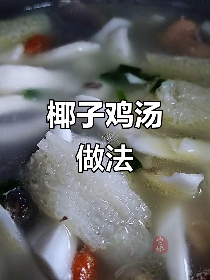 在家轻松做椰子鸡汤,竹荪香气扑鼻,简单又美味!
