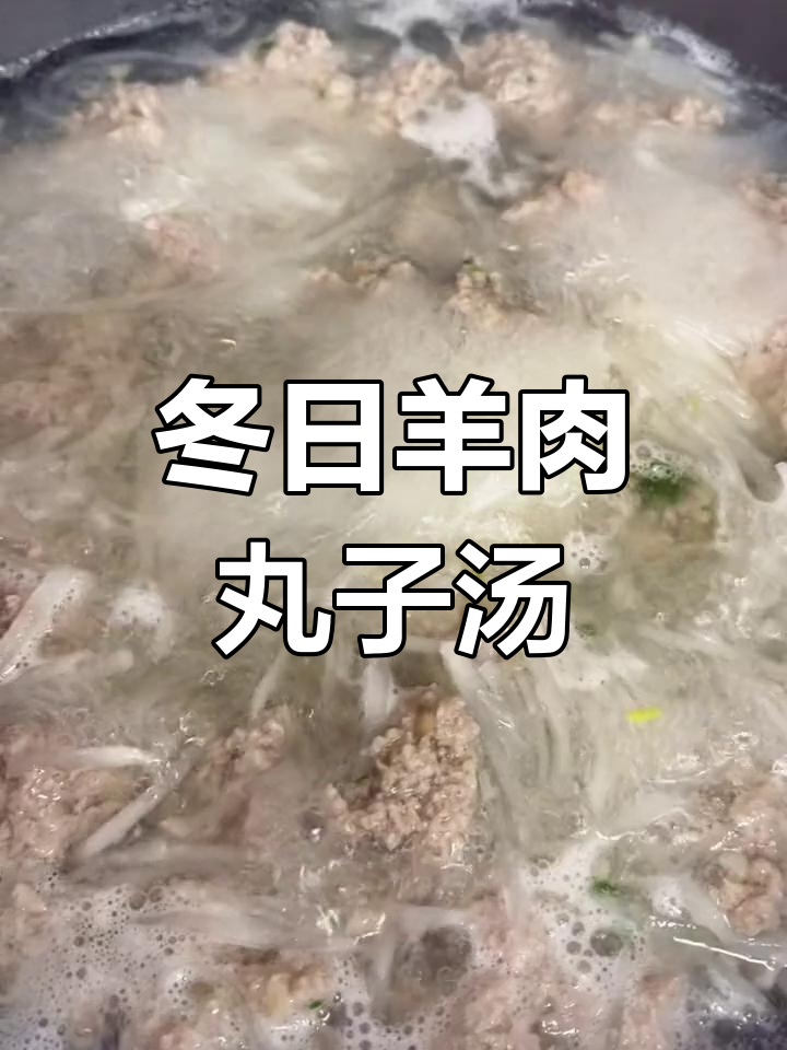 冬季温补羊肉丸子萝卜汤,驱寒又暖心