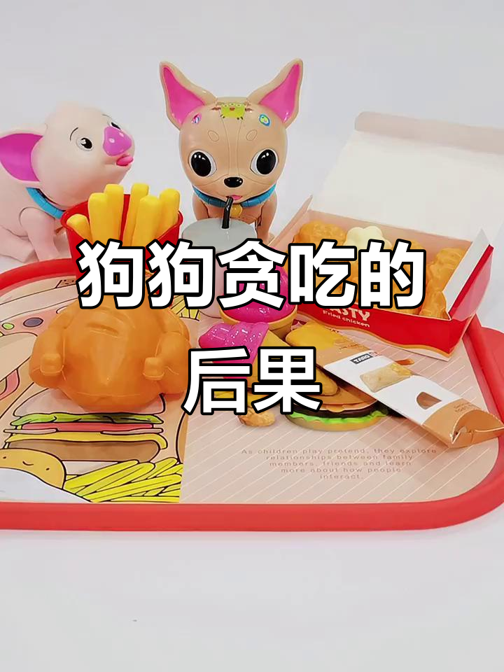 小狗贪吃炸鸡,结果肚子疼得直叫唤,医生也束手无策