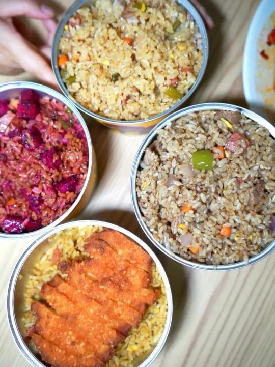 保定兴华路易拉罐炒饭,十来种口味,麻小量大实惠