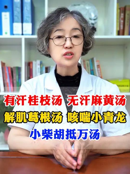 汗桂枝汤 无汗麻黄汤 解肌葛根汤 咳喘小青龙 小柴胡抵万汤