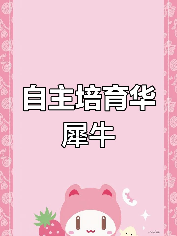 华犀牛肉牛新品种发布,打破进口依赖!