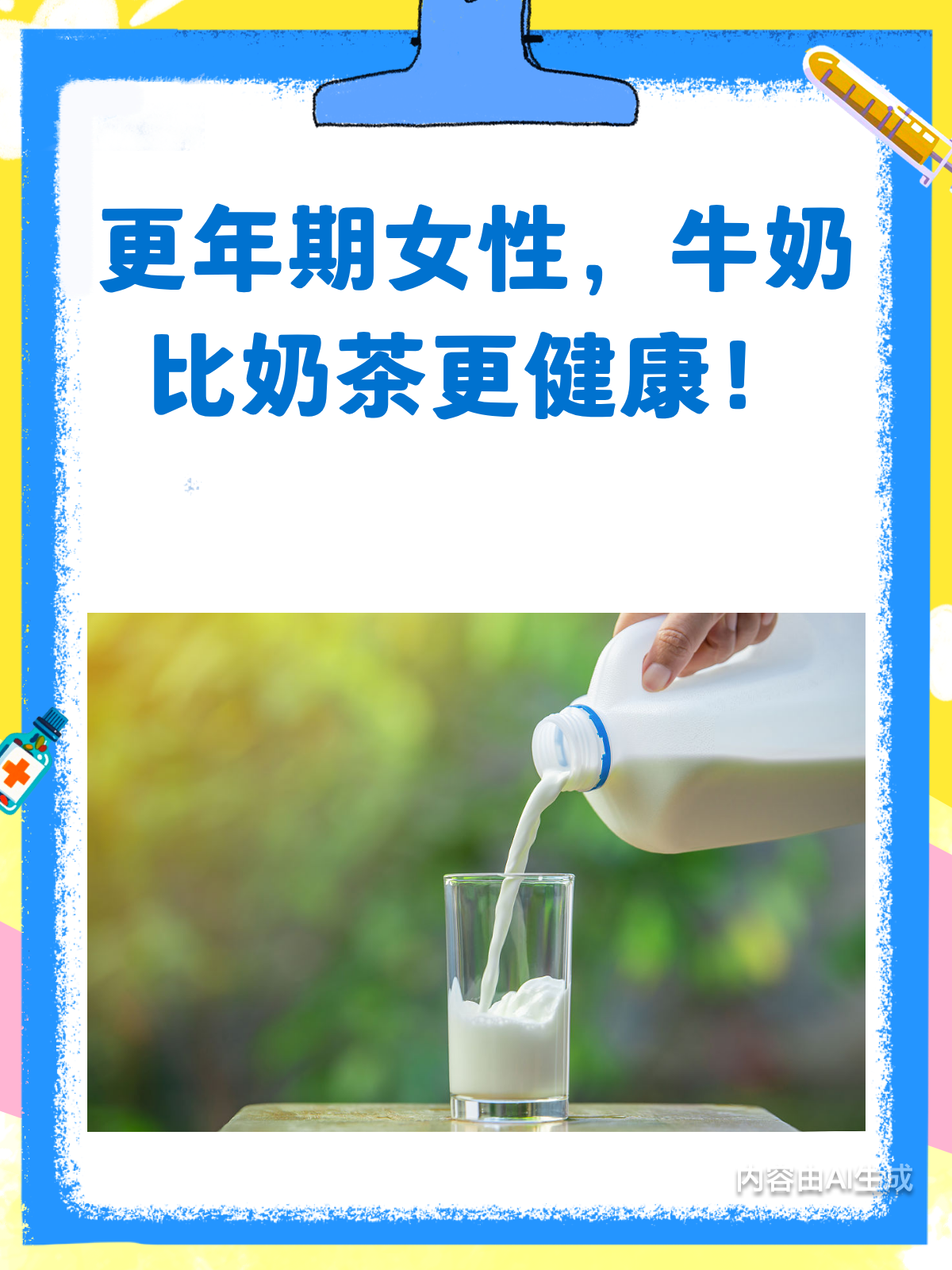 更年期女性注意啦!奶茶换牛奶,健康又美丽