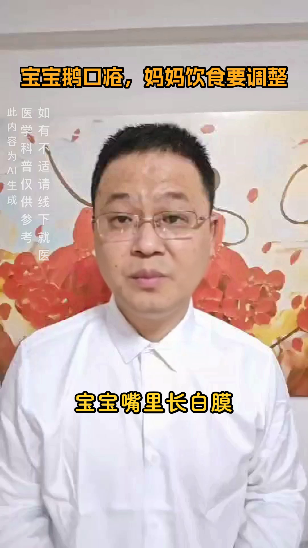 宝宝鹅口疮，妈妈饮食要调整