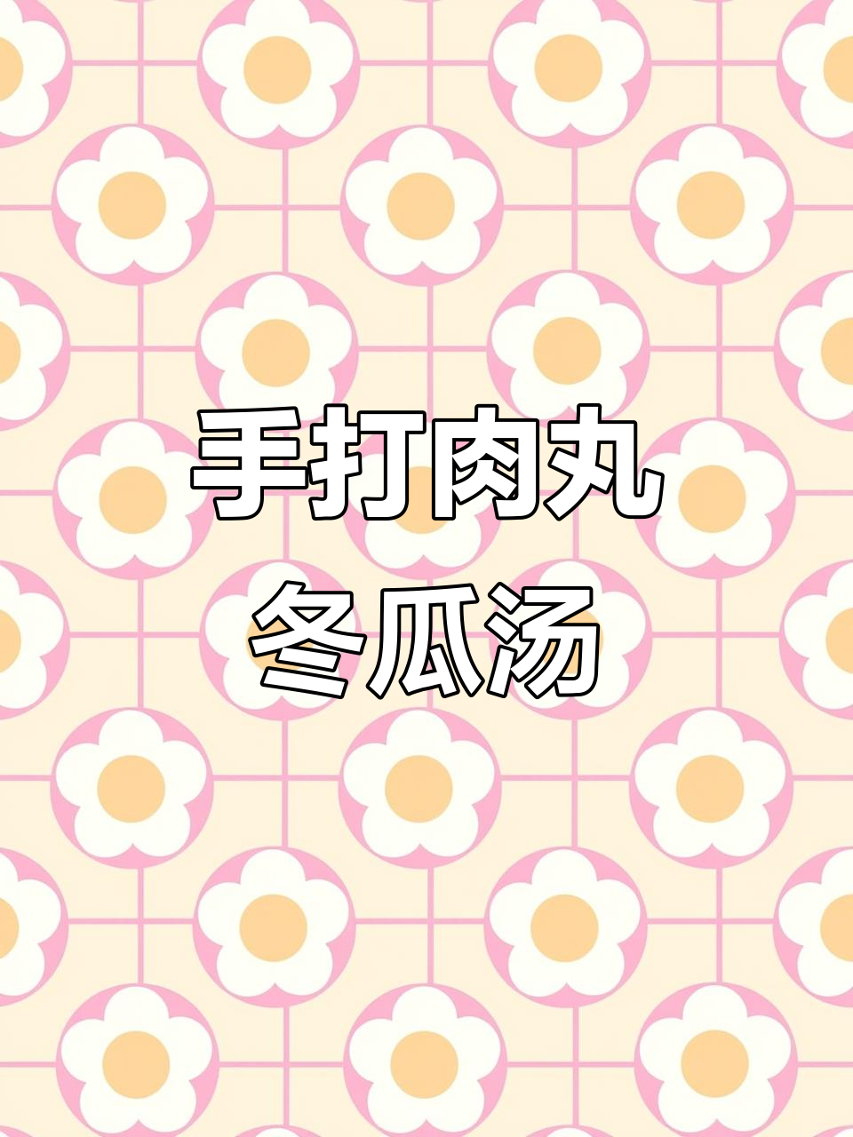 今晚来一碗手打肉丸冬瓜汤,家常味十足