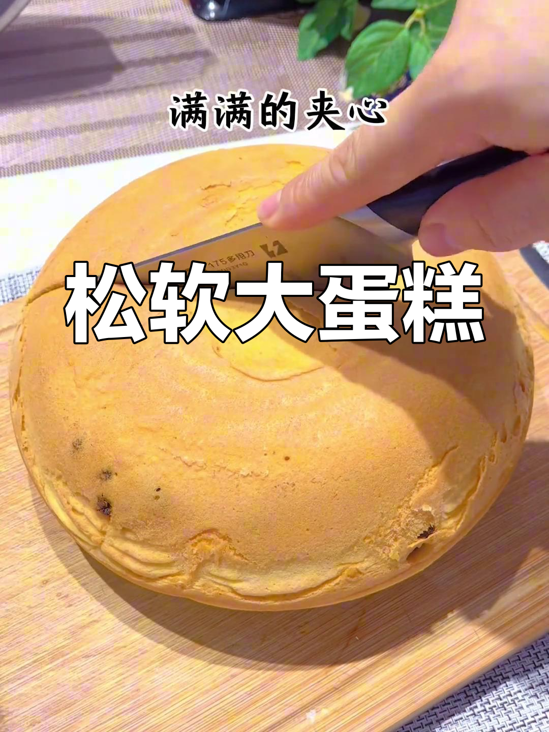 葡萄干蛋糕,松软可口,奶油水果夹心,零失败超简单!