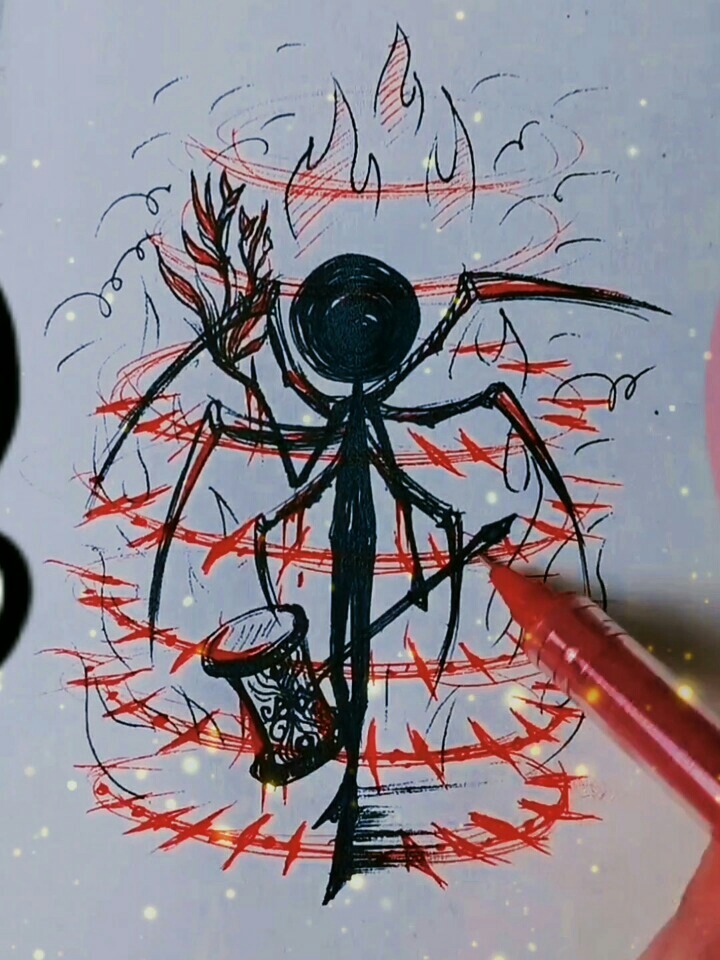 手绘火柴人