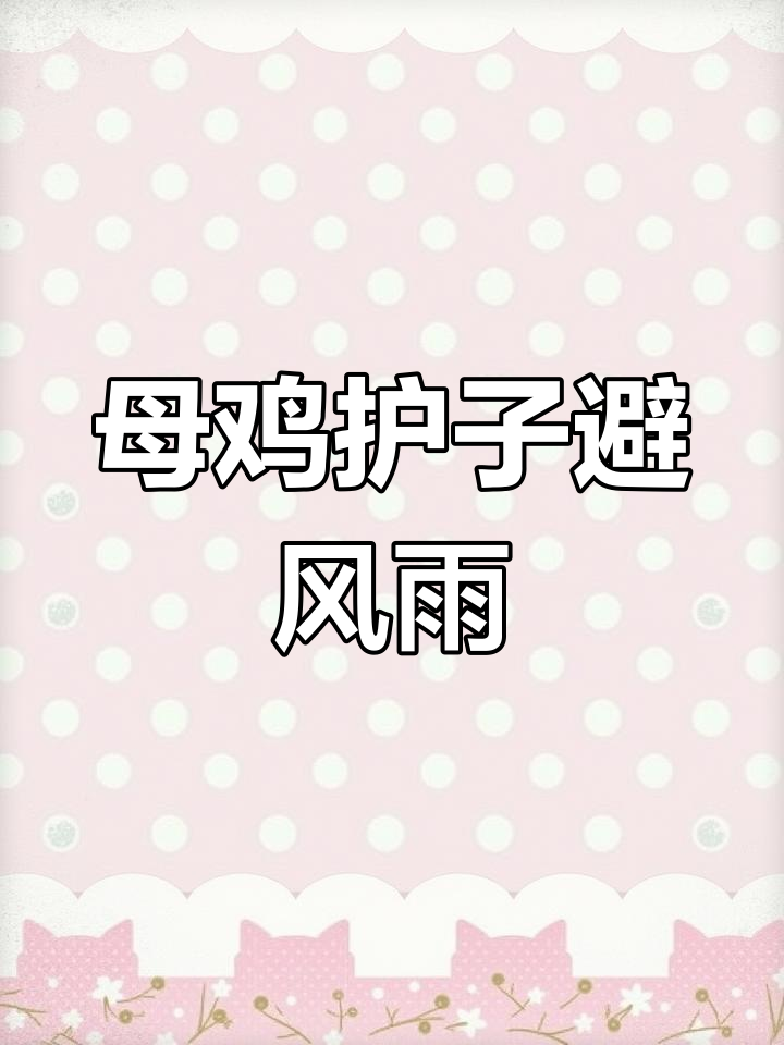 大雨中母鸡为小鸡遮风挡雨,展现伟大母爱
