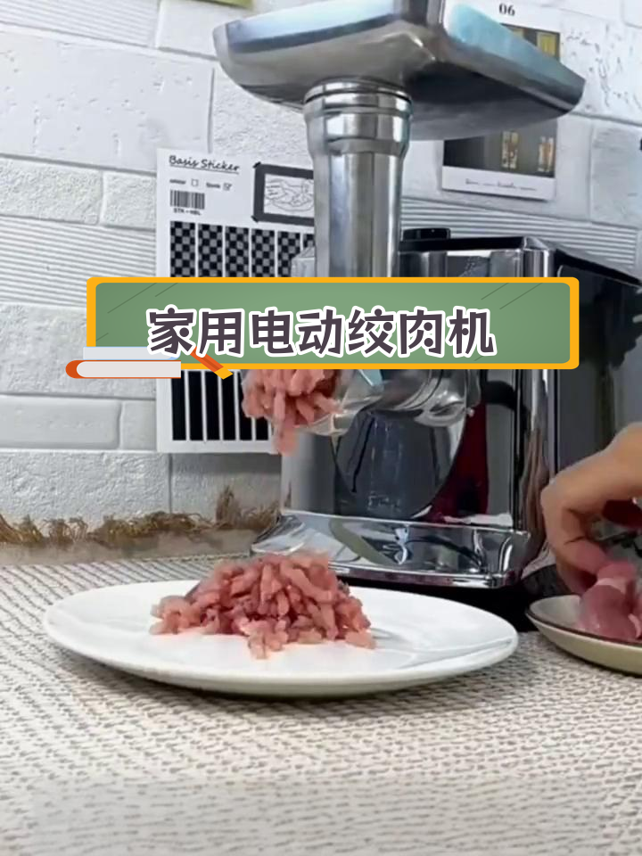 小型不锈钢电动绞肉机,家用商用多功能自动碎肉