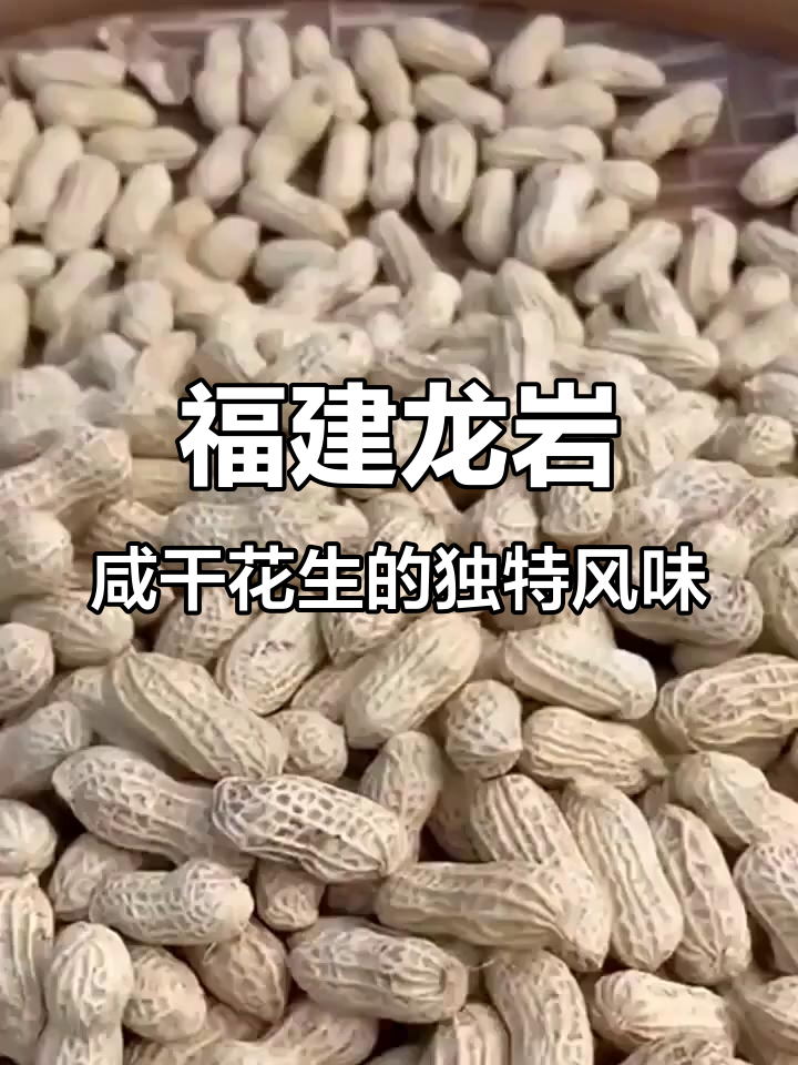 龙岩水煮晒干花生,咸香酥脆,越嚼越有味