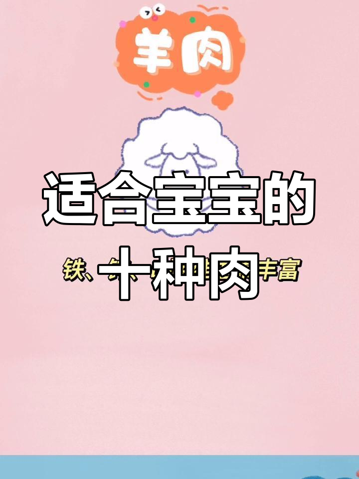 宝宝辅食肉类推荐:十种最佳选择