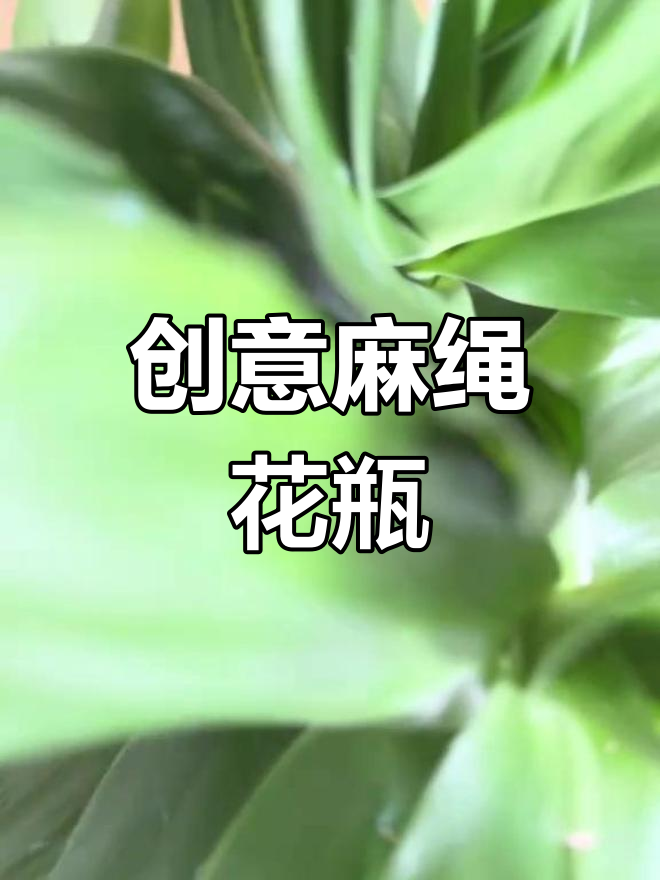 用闲置瓶子做麻绳花瓶,简单又环保!