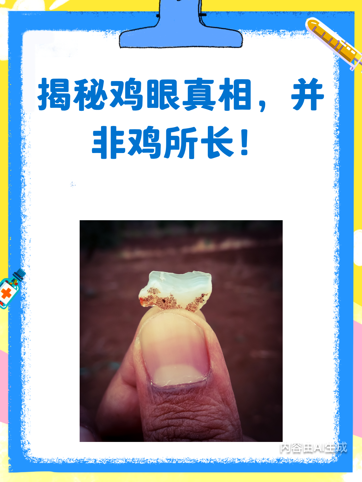 鸡眼不是鸡长的,那它到底是啥?