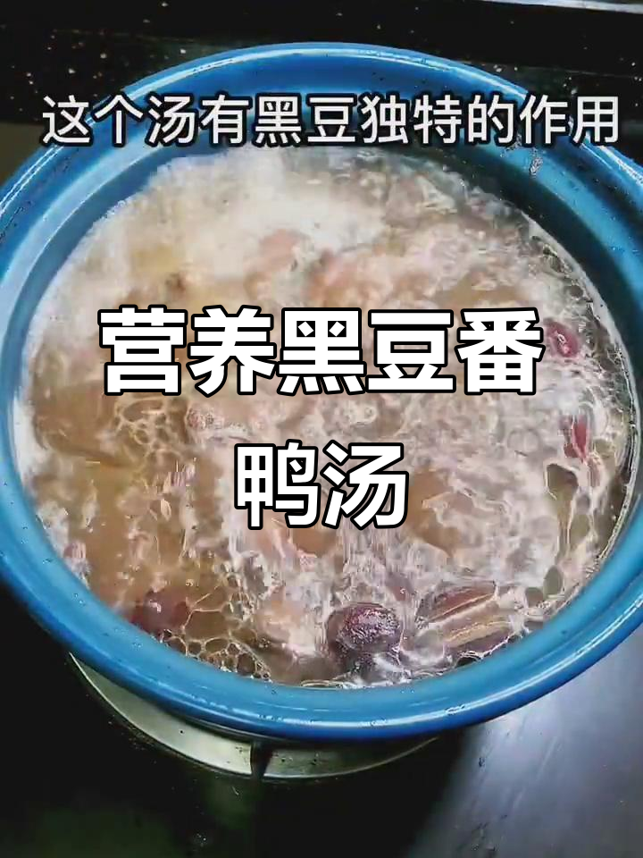 黑豆番鸭汤,滋补又美味