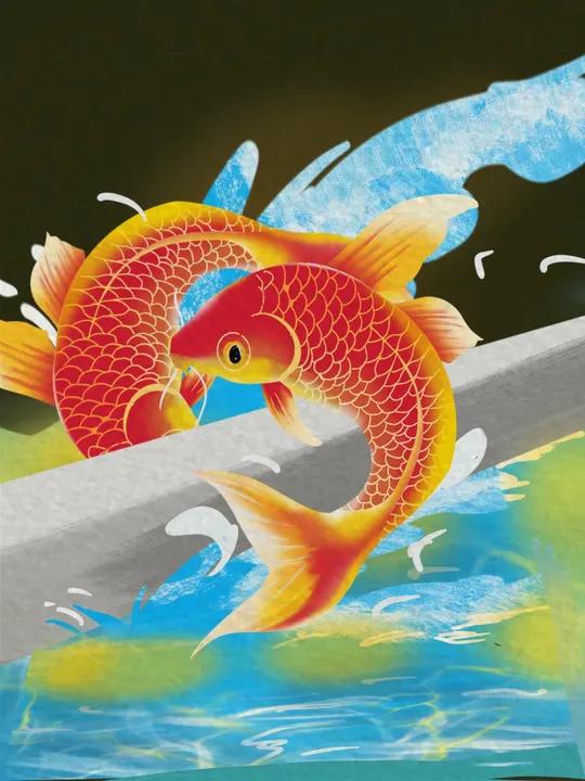 金榜题名会有时 鱼跃龙门亦可期 
