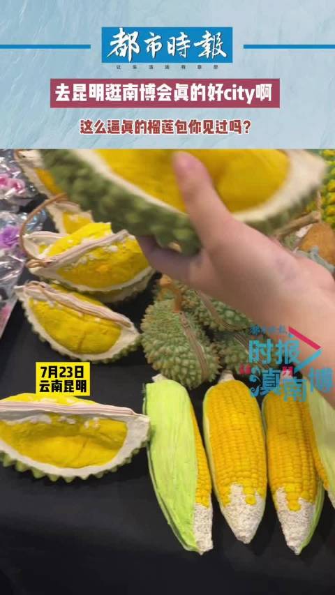“这是榴莲包,这是香蕉包,这是苞谷包……”7月23日,云南昆明。南博会展厅里一位来自泰国的