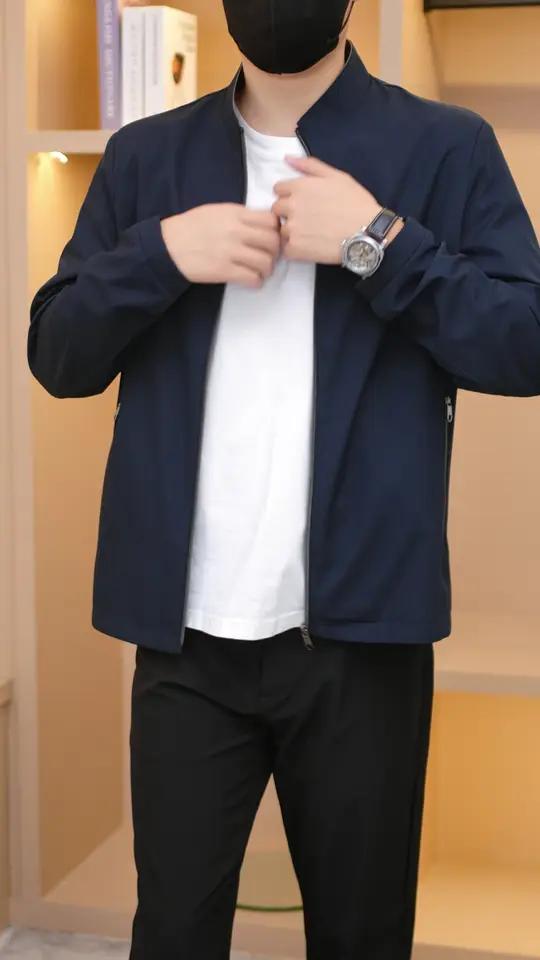 非常适合男人穿的牛奶丝夹克外套,免烫抗皱好打理 品质男装 夹克外套 中老年男装 秋季新品 