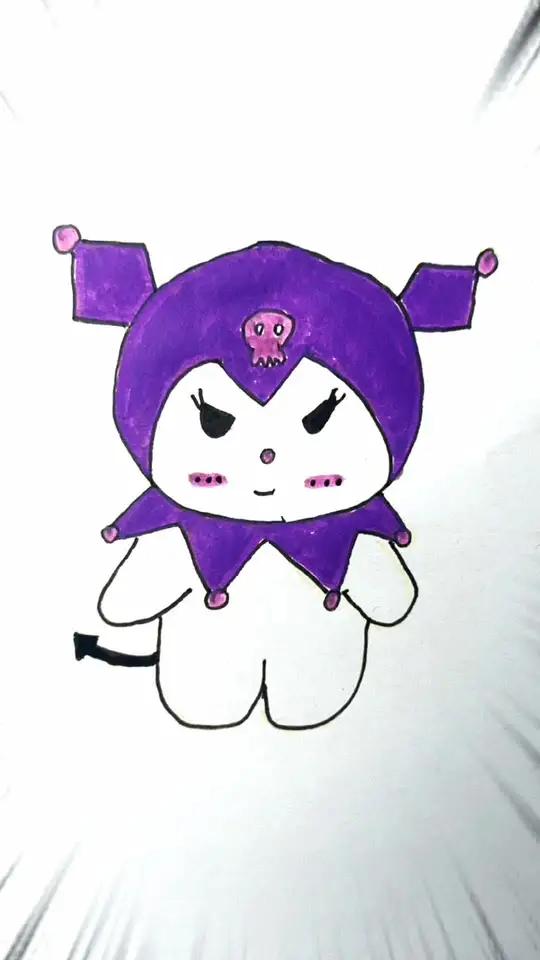 小可爱们知道它是谁吗 库洛米简笔画