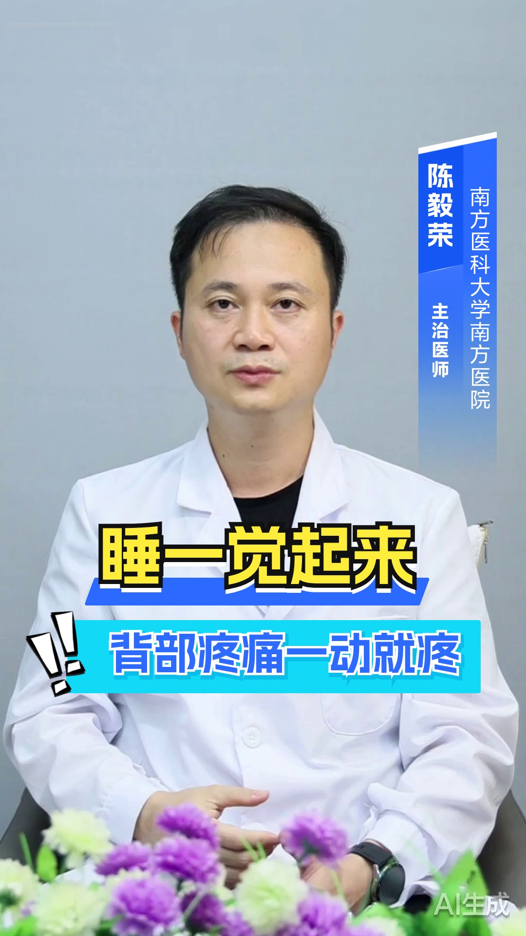 睡一觉起来背部疼痛一动就疼
