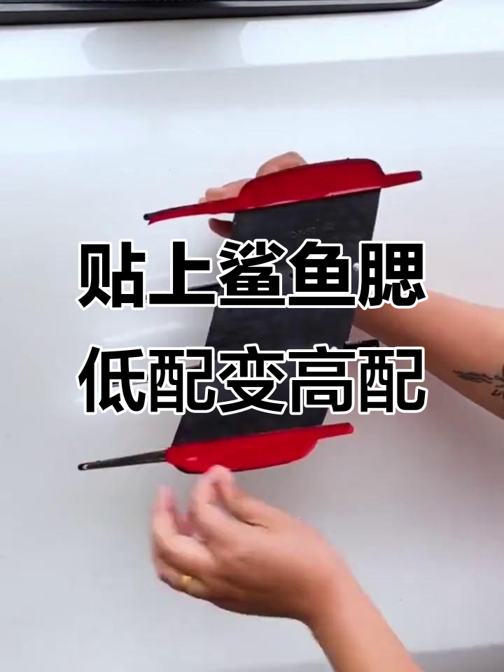 低配车秒变高配,鲨鱼腮让车身颜值翻倍