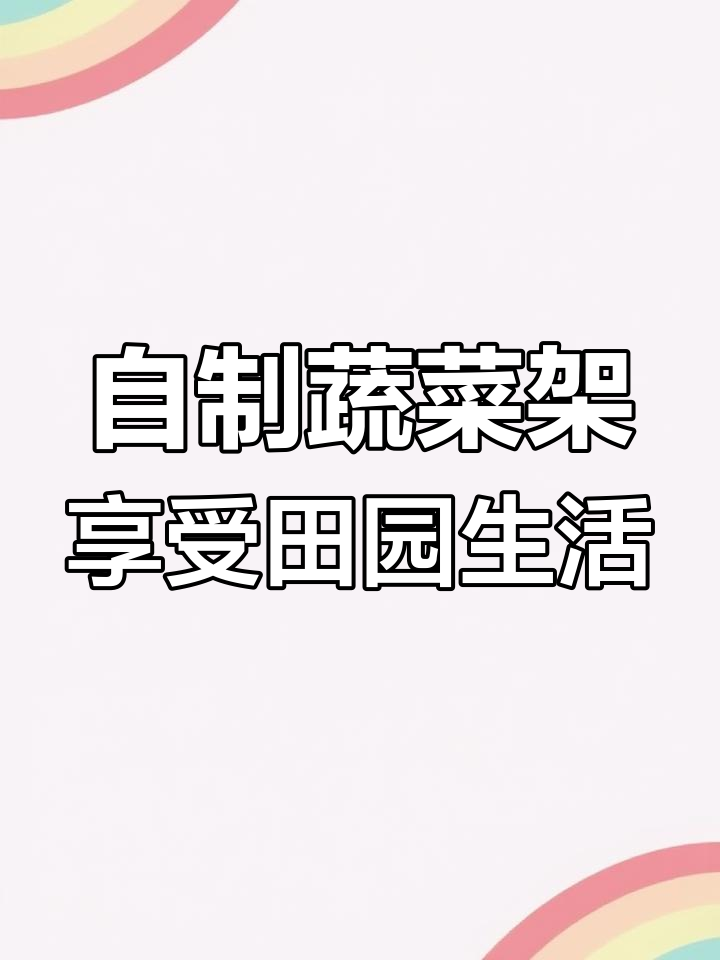 蔬菜架子DIY,打造个性化瓜果天堂