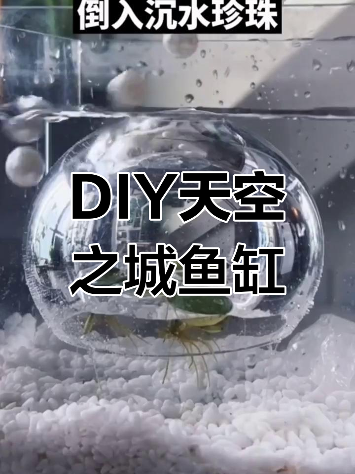 手工打造DUY天空之城鱼缸,创意水族设计
