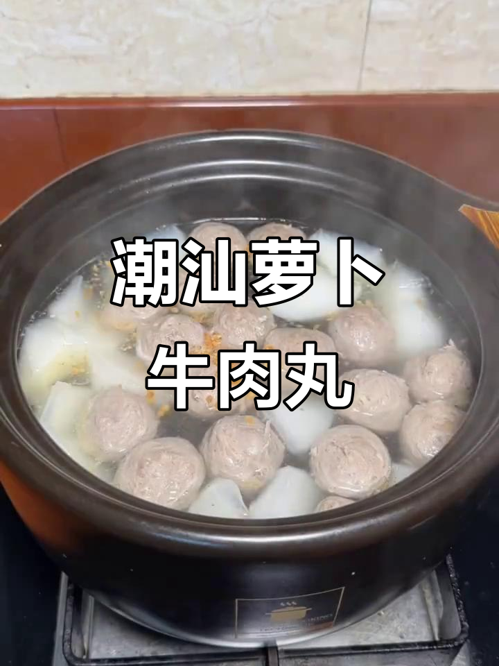 潮汕家常萝卜牛肉丸汤,满满幸福感一口接一口