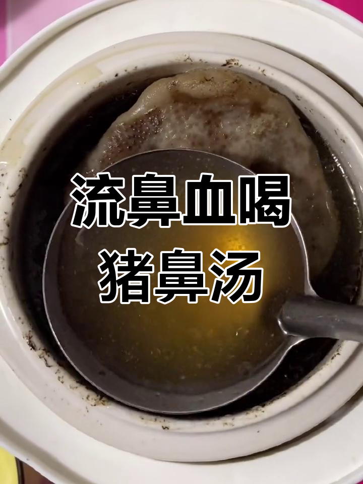 猪鼻汤缓解流鼻血