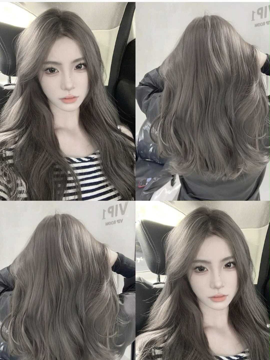 不会掉黄的免漂榛果灰棕色!黄皮显白天花板