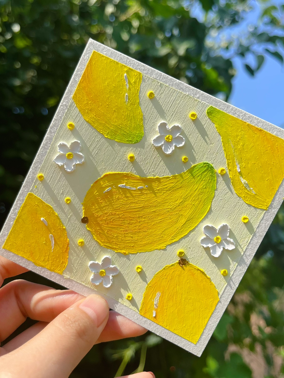 油画棒水果画|芒果(视频教程)