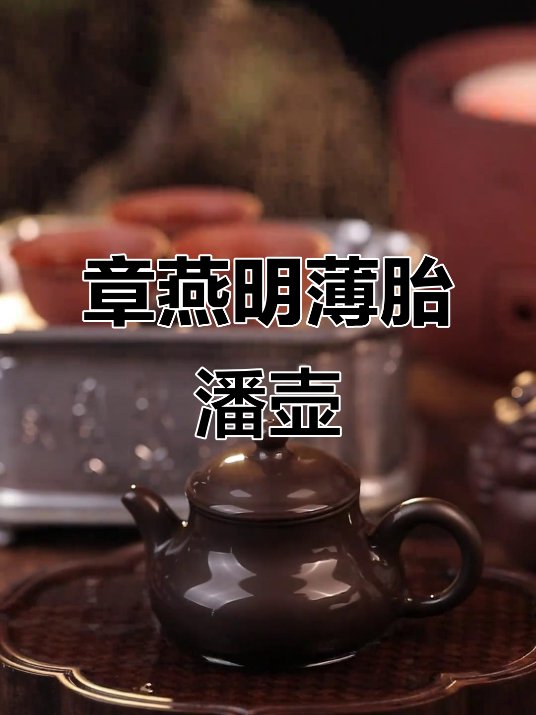 薄胎手拉壶,匠心之作,潮州章燕明大师的经典110cc潘壶