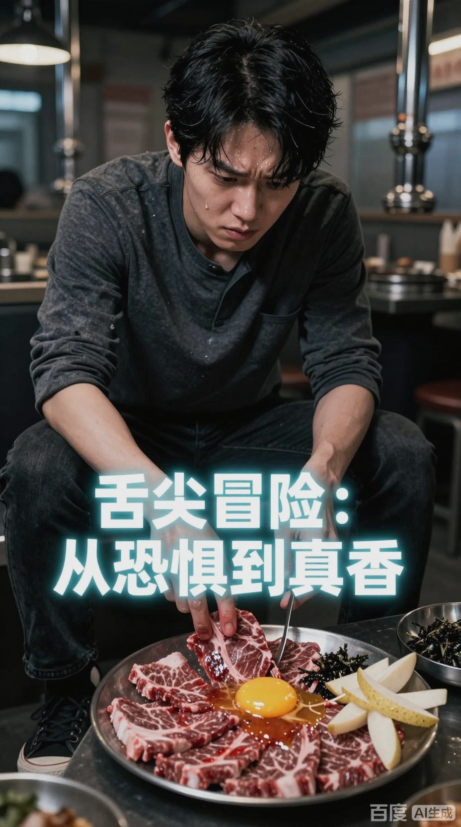韩国生食挑战,味蕾的冒险之旅