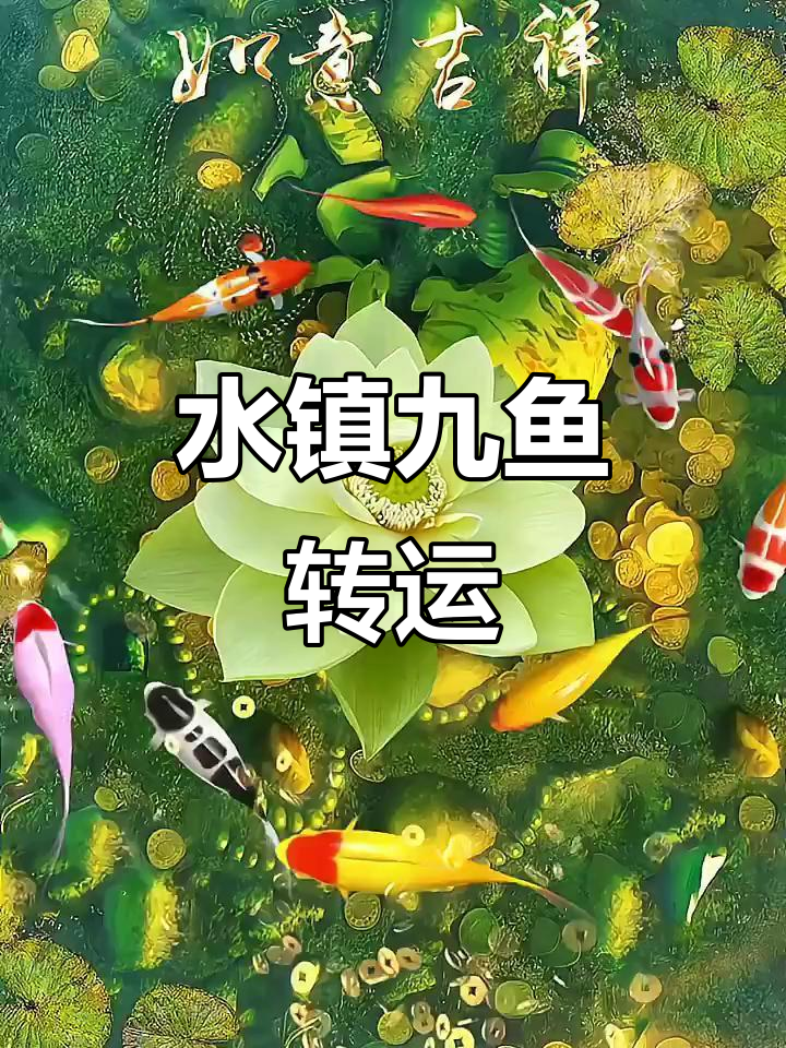 九鱼莲转,福运到!水镇美景带来好运