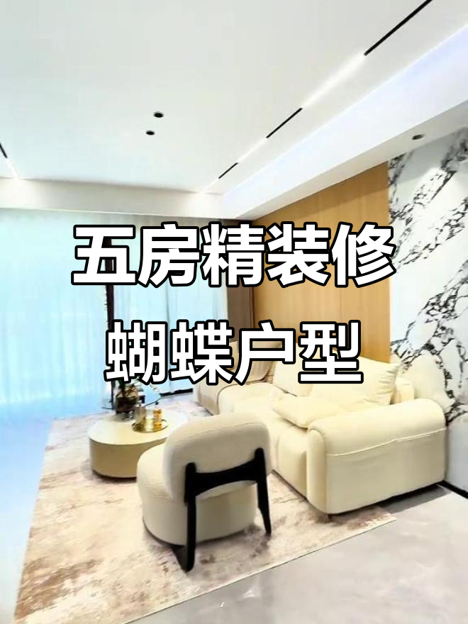 142方五房精装设计,蝴蝶户型实景展示