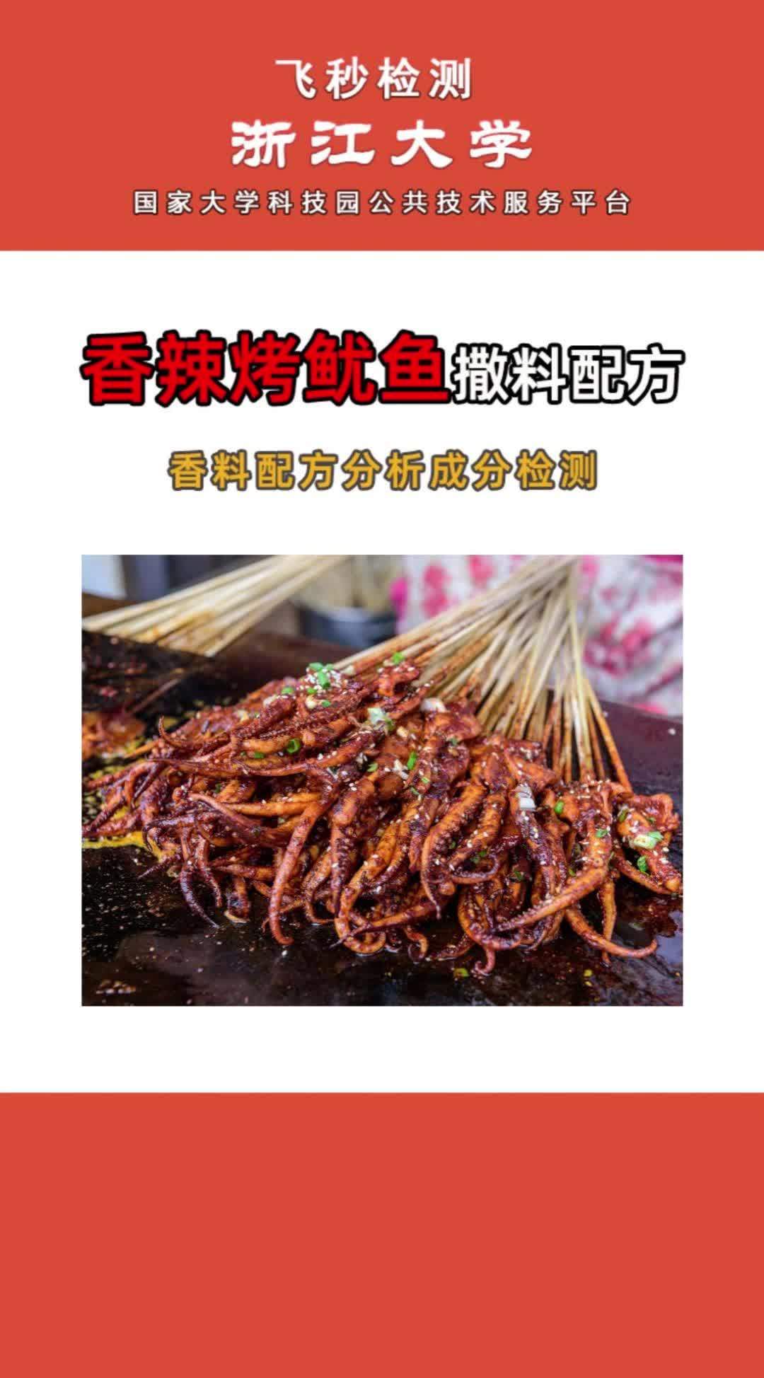 香料烤鱿鱼撒料,腌料,烧烤料,粉料,火锅料,卤料,香料,食品添加剂调料配方还原成分检测 烧