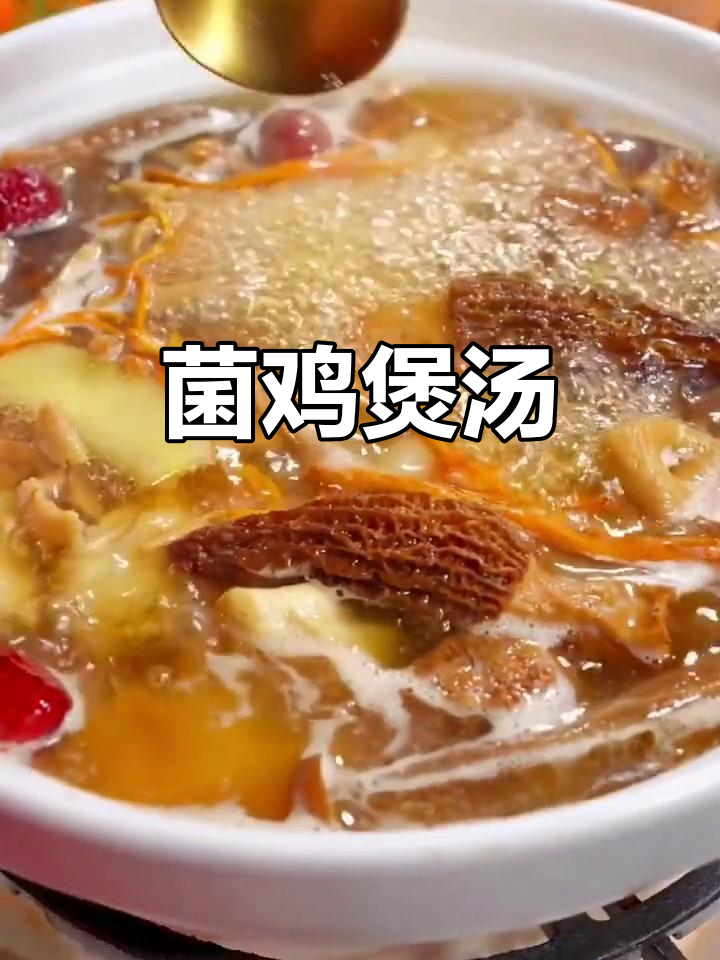 菌菇炖鸡汤,鲜美无腥味,砂锅慢炖更入味
