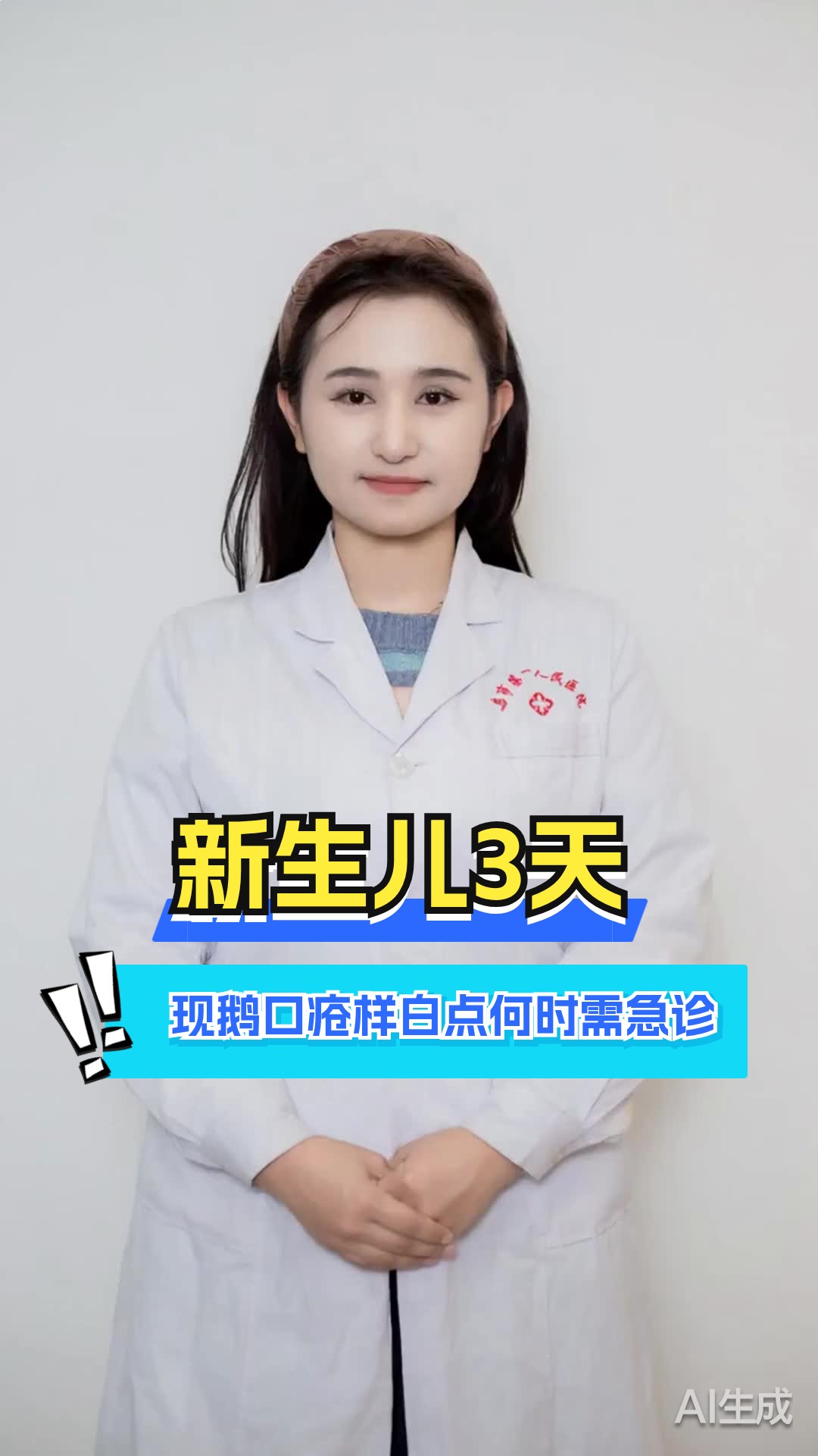 足月新生儿鹅口疮样白点出生后3天哪些情况需要急诊