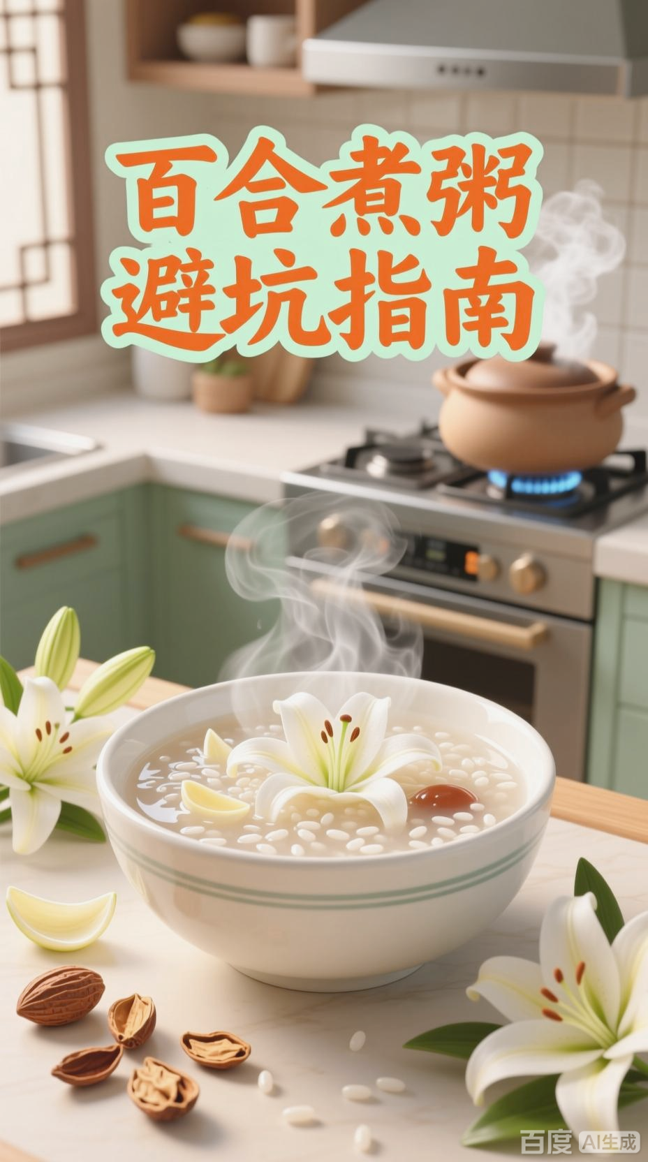 百合煮粥全攻略,清香润肺又养生