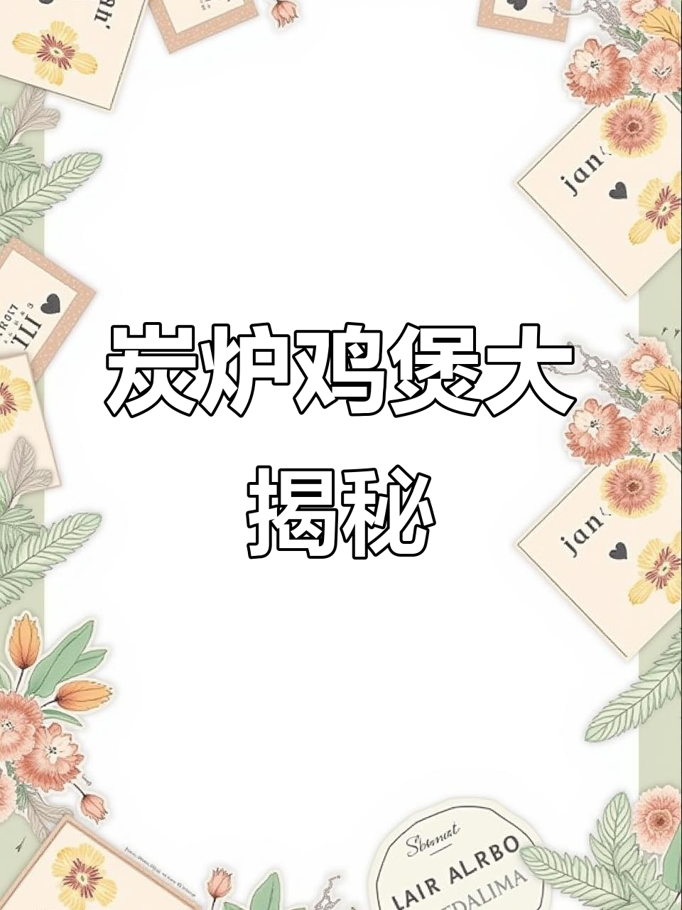 广东炭炉鸡煲,香气扑鼻让人无法抗拒
