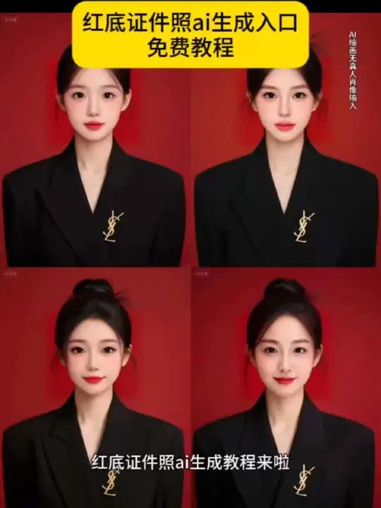 红底证件照ai生成教程,红底证件照ai生成入口,红底人像照ai生成教程,ai红底人像照生成