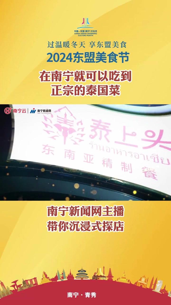 太上头了!在南宁就可以吃到正宗的泰国菜 2024东盟美食节 东盟美食节吃货新天地